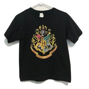 Harry Potter Hogwarts School Crest Motto Shirt Youth Size Medium